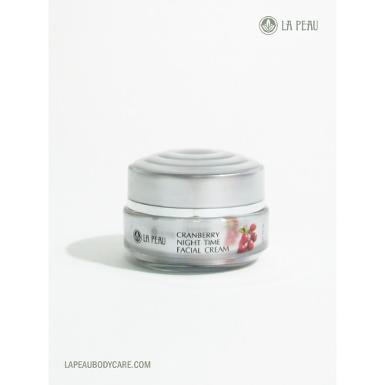 LA PEAU CRANBERRY NIGHT TIME FACIAL CREAM  ลา เพียว แครนเบอรี่ ไนท์ ไทม์ เฟเชี่ยว ครีม 